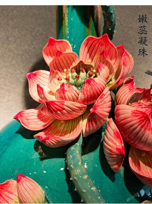 客廳裝飾電視柜玄關工藝品插花新中式輕奢陶瓷花瓶擺件家居飾品tmall